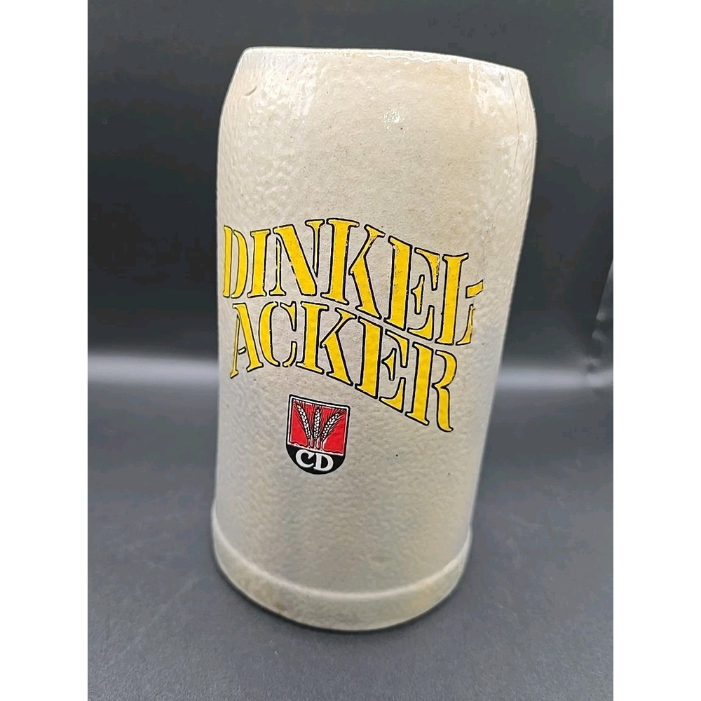 Vintage Dinkel Acker Salt Glazed Beer Stein Made in Germany 1.0 Liter
